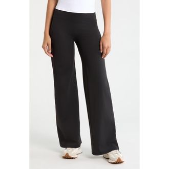 Zella Zen High Waist Straight Leg Pants in Black at Nordstrom, Size Xx-Large