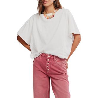 Free People Next Level Batwing Oversize T-Shirt in Clean Ivory at Nordstrom, Size X-Large