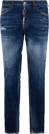 Dsquared2 Blue Distressed Denim Denim Jeans