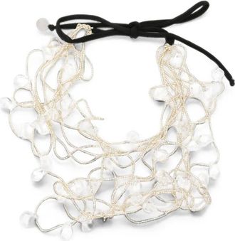 Maria Calderara Necklace Clear Crystal Sylver