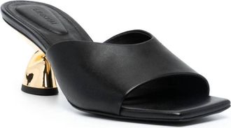 Jonathan Simkhai Nixxi Twist Slip On High Heel Sandals In Black