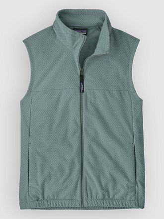 Patagonia Textured Fleece Weste blau
