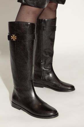 Tory Burch Leather Boots, Womens, Black