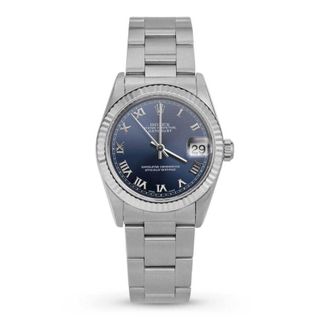 Rolex Pre-owned Rolex Datejust Automatic Chronometer Blue Dial Ladies Watch 78240 BLRO