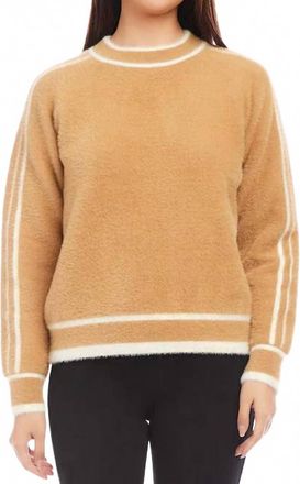 Karen Kane Caroline Textured Sweater In Camel