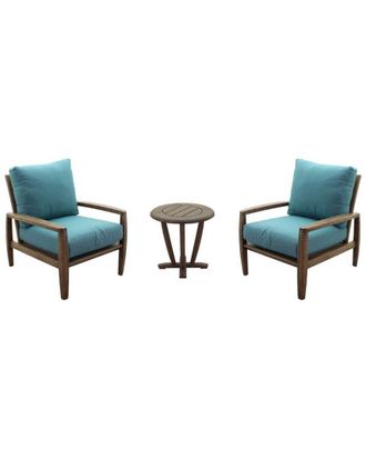 Courtyard Casual Avalon Teak 3pc Balcony Set