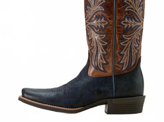 Ariat Mens Hustler Cowboy Boot In Midnight Blue