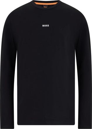 HUGO BOSS Long-sleeve shirt - Heren - Longsleeves - Zwart - L - Katoen - Tops