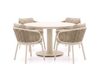 Apple Bee Pine Key/Melville &oslash; 140cm dining tuinset 5-delig