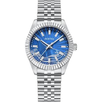 Bertha Sunglasses Marina Ladies Quartz Watch in Blue at Nordstrom
