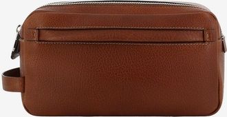 Brunello Cucinelli Kulturbeutel aus genarbten Leder