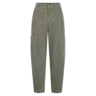 Marc Cain Broeken, Dames, Groen, 2Xl, Ruma Tapered Broeken