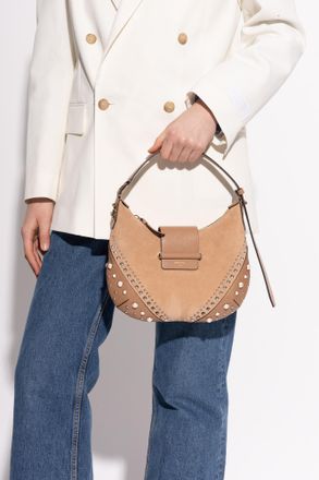 Jimmy Choo London Shoulder Bag Bar Hobo Small, Womens, Brown