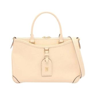 Louis Vuitton Pre-owned Trianon PM Monogram Empreinte Handbag - Dames - Pre-owned - Beige - Maat: ONE Size Leer