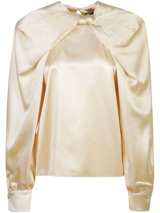 Max Mara Zijden blouse - Beige