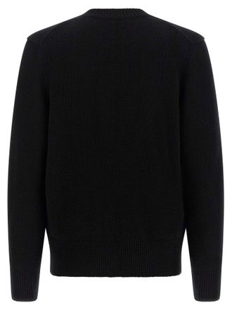 Burberry EKD Logo Intarsia-Knit Sweater - Black