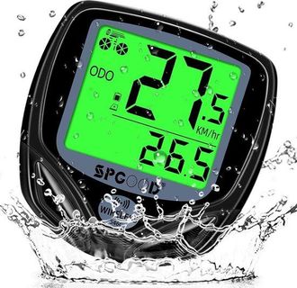 OEM Ciclocomputador Inal&aacute;mbrico Universal De 19 Funciones, Resistente Al Agua Ip54, Ciclocomputador, Veloc&iacute;metro, Od&oacute;metro, Od&oacute;metro, Negro