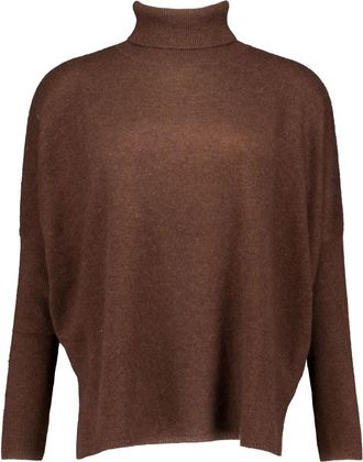Absolut Cashmere Clara Turtleneck Sweater - Dames - Cashmere truien - Bruin - M - Wol - Truien & Vesten