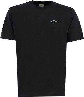 Eleventy T-Shirt - Heren - T-shirts - Zwart - M - Katoen - Tops