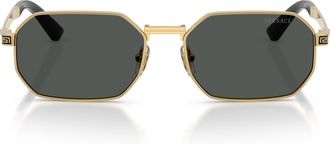 Versace Gold 0ve2297 Metal Geometric Octagonal Sunglasses