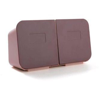 OEM Caja Para Guardar Bastoncillos De Algod&oacute;n Con Tapa Abatible - Organizador De Ba&ntilde;o De Pared Con Dise&ntilde;o Antipolvo - Crezuo