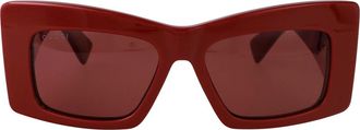 Gucci Zonnebril - Dames - Zonnebrillen - Rood - 53 MM - Accessoires