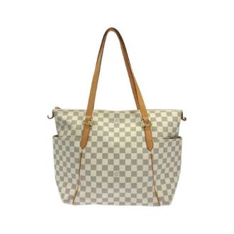 Louis Vuitton Pre-owned Tote Bags, female, Beige, Size: ONE SIZE Pre-owned Damier Azur Tote Bag