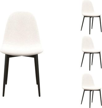 Moloo de tejido rizado crema con patas de metal (x4)