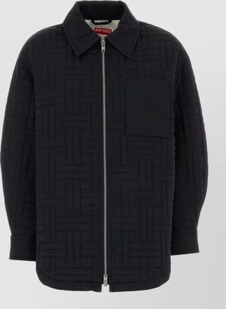 Kenzo oversized nylon single breasted coat