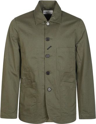 Universal Works Bakers Jacket - Heren - Zomerjassen - Groen - L - Jassen
