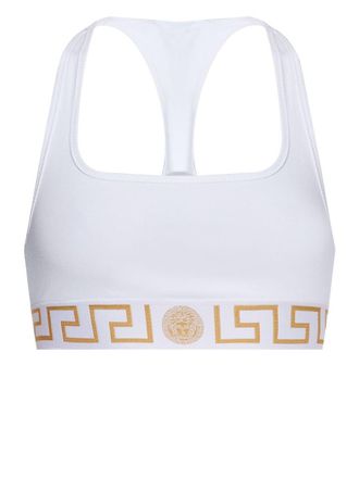 Versace Bra With Elastic Band Featuring The Greca Motif