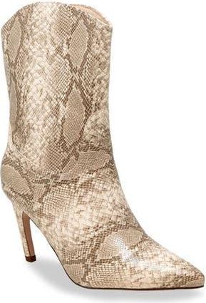 Chase + Chloe by Intouch Footwear Slouch Bootie in Beige Snake at Nordstrom Rack, Size 8.5