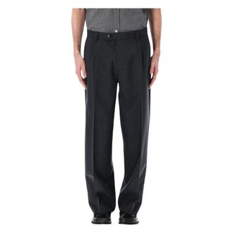 Mfpen Straight Trousers, male, Gray, Size: XL Classic Trousers
