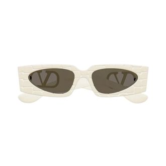Valentino Vg0001S 005 Zonnebril - Dames - Accessoires - Beige - Maat: 53 MM Nylon