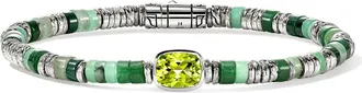 John Hardy Heishi Bracelet in Peridot at Nordstrom, Size X-Large