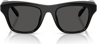 Swarovski 50mm Small Pillow Sunglasses in Black /Dark Grey at Nordstrom