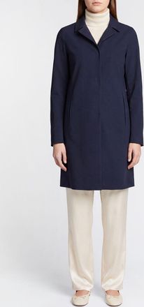 Herno Cappotto monopetto al ginocchio in tessuto tecnico stretch