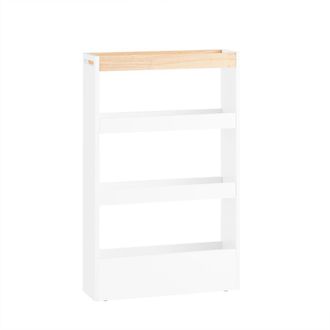 SoBuy Sobuy Nsr12-w Carrito De Servicio Con 4 Niveles Blanco