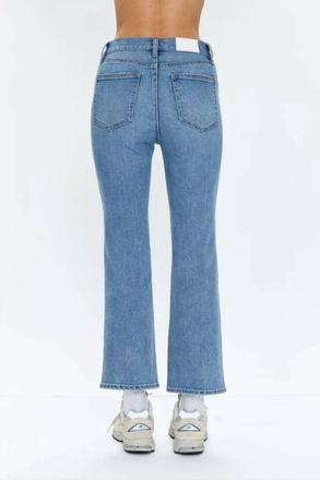 Pistola Denim Lennon High Rise Crop Boot London Vintage Jeans In Blue
