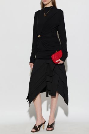 Bottega Veneta Long Sleeve Top, Womens, Black