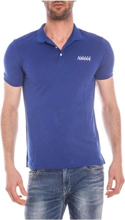 Armani Jeans Polo Shirts - Heren - Polos - Blauw - 2XL - Katoen - Tops