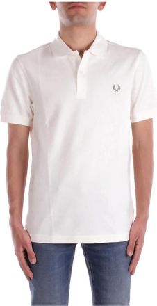 Fred Perry Tops, Heren, Beige, S, Katoen, Beige Polo T-shirts en Polos
