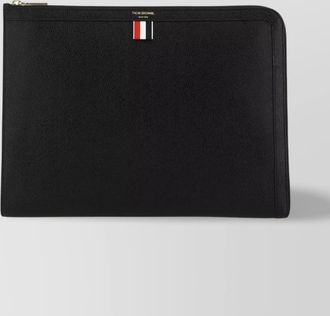 Thom Browne pebbled leather clutch bag