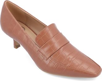 Journee Collection Womens Celina Wide Width Kitten Heel Pumps