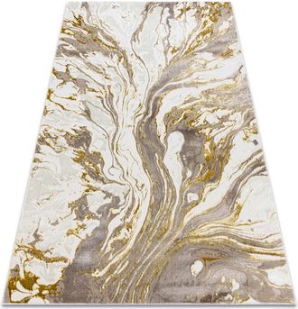 RugsX Rugsx - Bliss Z162az173 Alfombra Dorado / Crema - Abstracci&oacute;n, Moderna, Estructural Beige 140x190 Cm