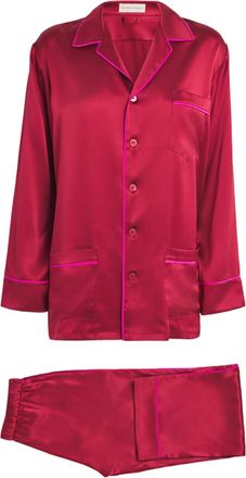 Olivia Von Halle Olivia von Halle Silk Yves Pyjama Set Size S