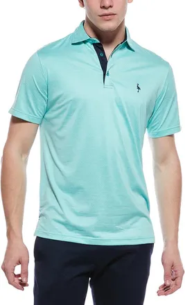 Tailorbyrd Tailorbyrd Melange Mesh Performance Polo Shirt