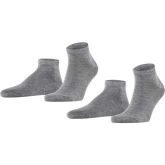 Falke Happy Cotton Sneaker Socks in Light Grey Melange at Nordstrom, Size Medium