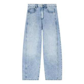 Emporio Armani Loose-fit Jeans, female, Blue, Size: W29 Rounded Cut Jeans