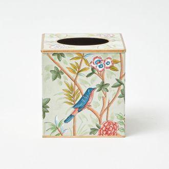 Mrs. Alice Chinoiserie Tole Tissue Box in Green at Nordstrom